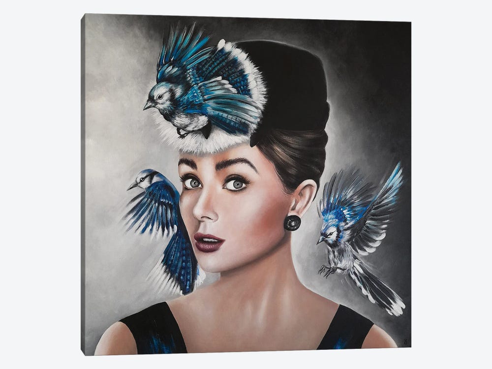 Blue Birds by Estelle Barbet 1-piece Canvas Print