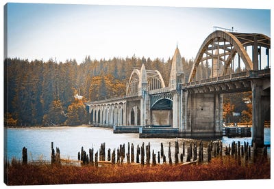 Fall Bridge Canvas Art Print - Eric Schech