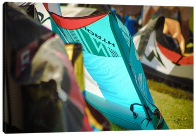 Colorful Tents Canvas Art Print - Camping Art