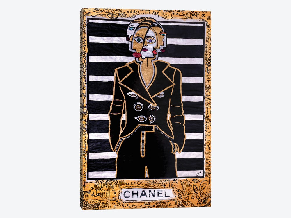 Chanel Has Many Faces by Elisabeth Sandikci 1-piece Art Print