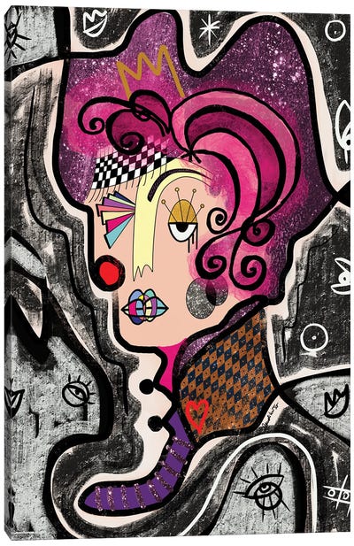 Drag Queen Canvas Art Print - Cubist Visage