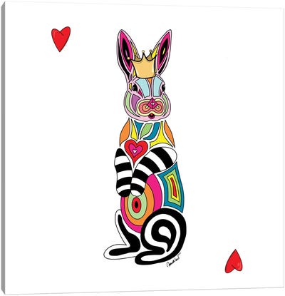 King Rabbit Canvas Art Print - Elisabeth Sandikci