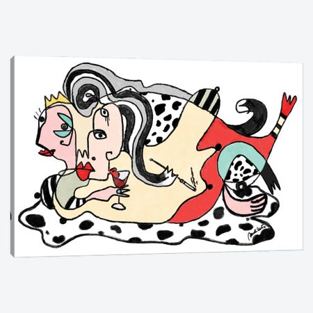 Cruella Canvas Print #ESD83} by Elisabeth Sandikci Canvas Wall Art