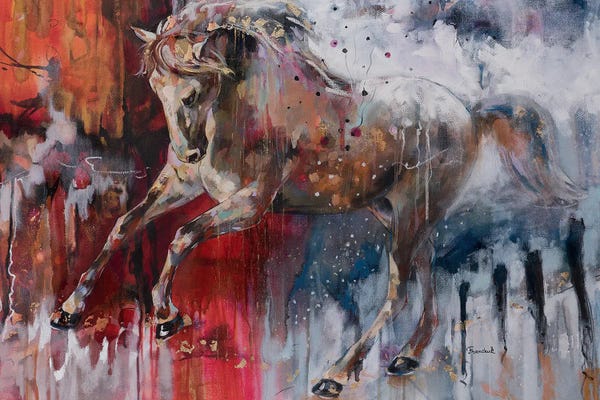 Blue & Red: Crossing Waters by Esther Franchuk