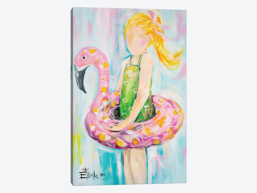 Flamingo Float by Estelle Grengs 1-piece Canvas Artwork