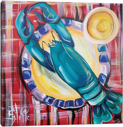 Lobster Dinner Canvas Art Print - Estelle Grengs