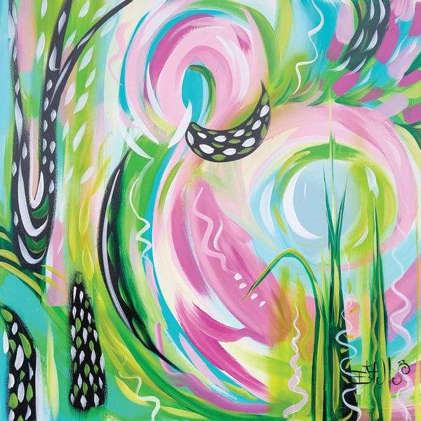 Colorful Abstracts: Mingo Blend by Estelle Grengs