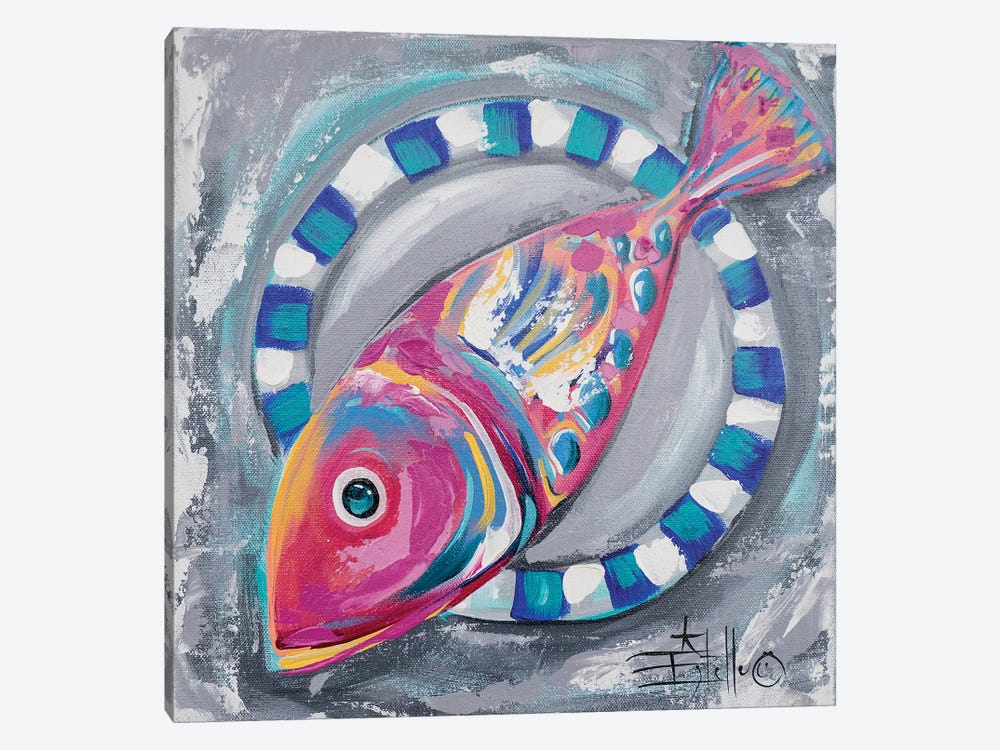 Fish Food by Estelle Grengs 1-piece Canvas Print