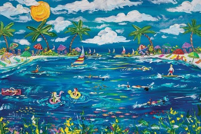 Feels Like Summer by Estelle Grengs metal wall art