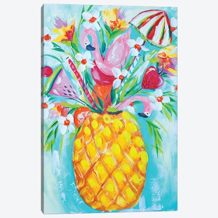 Pineapple Fizz Canvas Print #ESG109} by Estelle Grengs Canvas Art