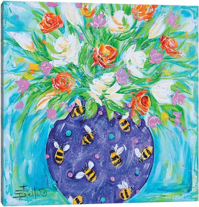 Bee Humble And Kind Canvas Art Print - Estelle Grengs