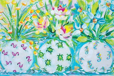 Triple Threat by Estelle Grengs metal wall art