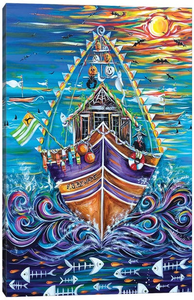 Ghost Ship Canvas Art Print - Estelle Grengs