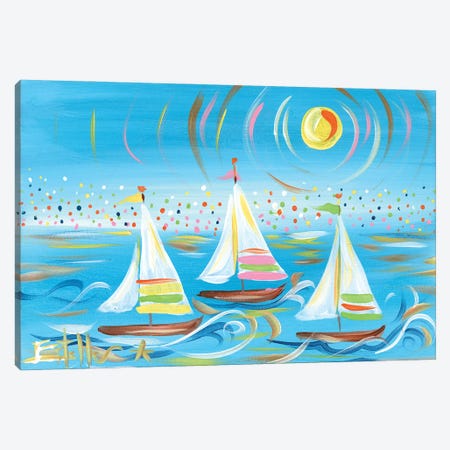 Whimsical Sail Canvas Print #ESG115} by Estelle Grengs Canvas Art