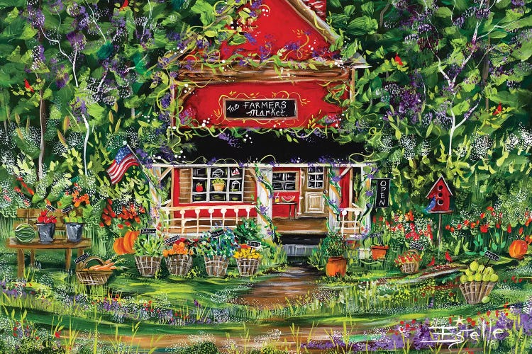 Farmers Market by Estelle Grengs wall art