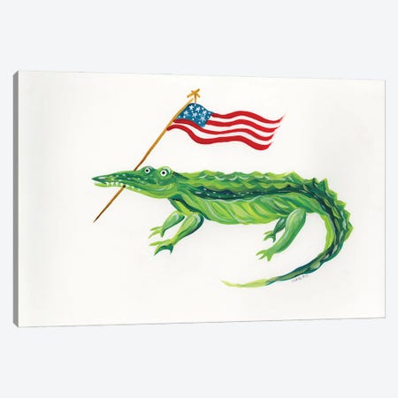 Gator Flag Canvas Print #ESG129} by Estelle Grengs Canvas Art