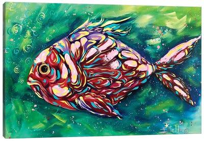The Big Fish Canvas Art Print - Lakehouse Décor