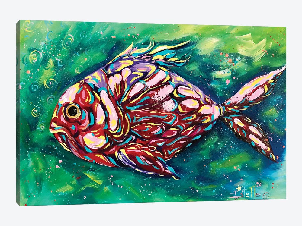The Big Fish by Estelle Grengs 1-piece Art Print