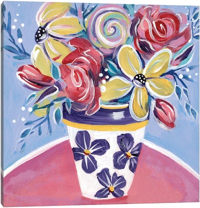 Lil' Big Flowers Canvas Art Print - Estelle Grengs