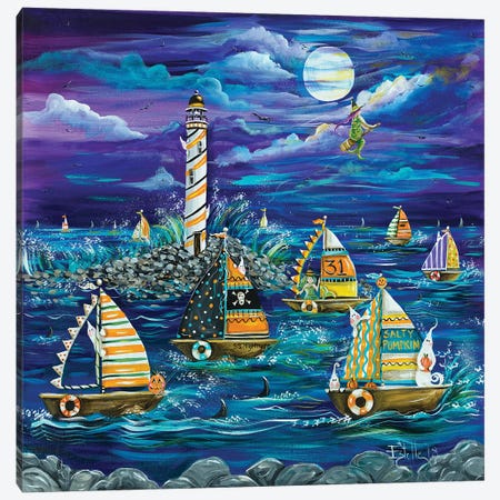 Spooky Sail Canvas Print #ESG148} by Estelle Grengs Canvas Art