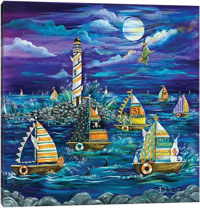 Spooky Sail Canvas Art Print - Estelle Grengs