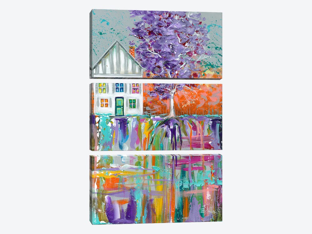 My Favorite Color Is Purple by Estelle Grengs 3-piece Canvas Wall Art