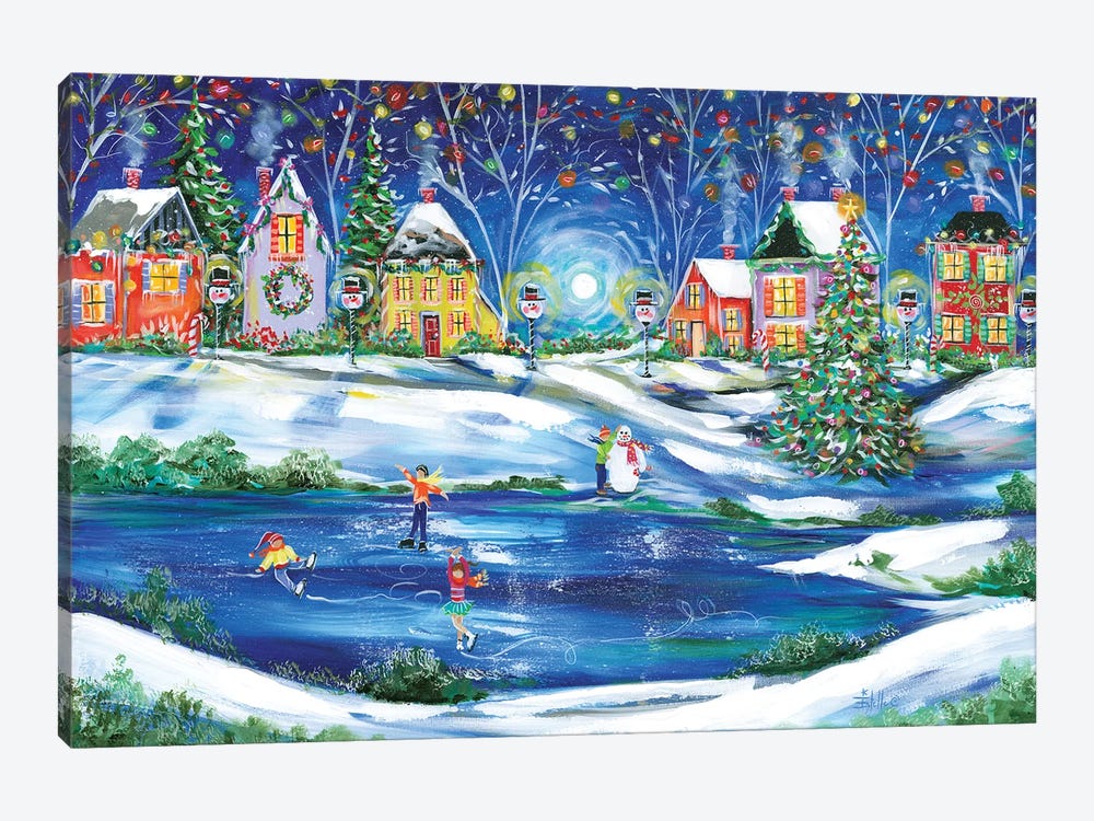 New England Christmas by Estelle Grengs 1-piece Canvas Artwork