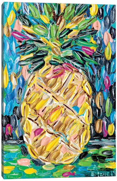 Pineapple Chunk Canvas Art Print - Pineapple Art