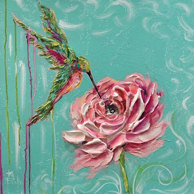 Humming Along by Estelle Grengs metal wall art