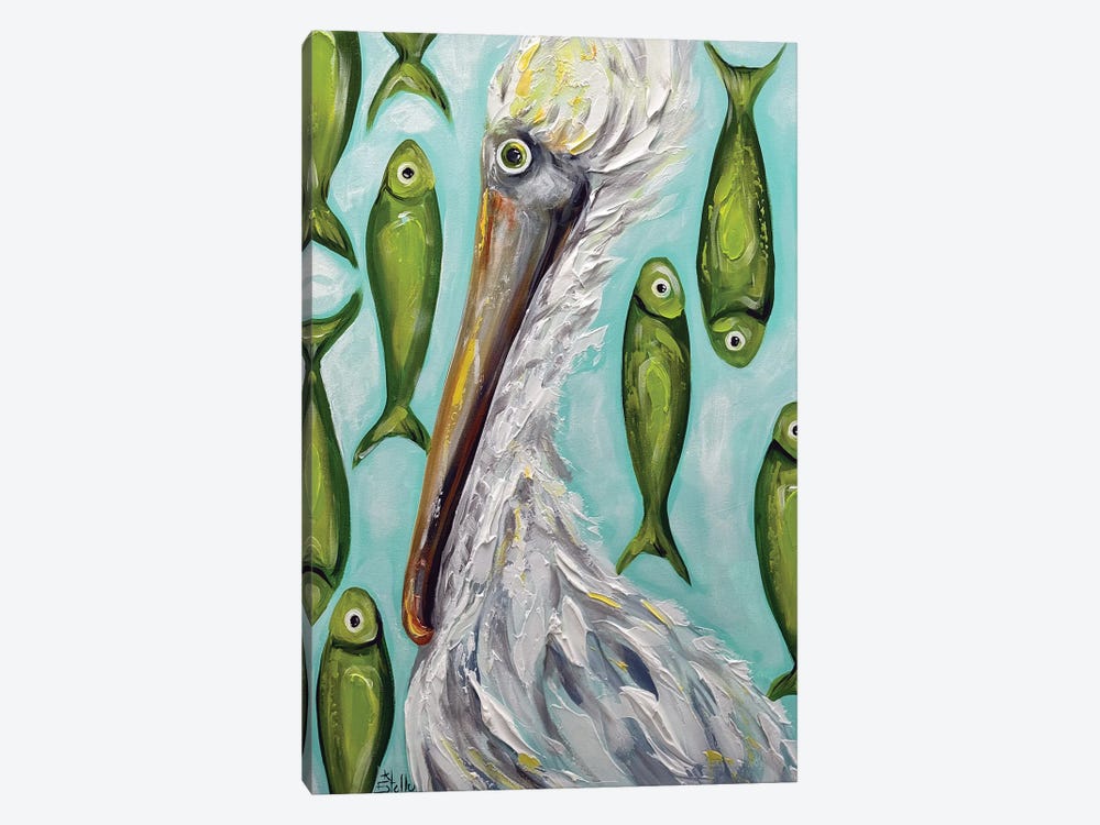 Pelican Snacks by Estelle Grengs 1-piece Canvas Artwork