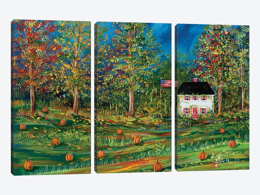 Pumpkin Spice by Estelle Grengs 3-piece Canvas Art Print