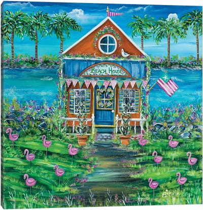 Beach House Canvas Art Print - Estelle Grengs
