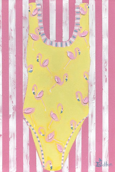Flamingos: Flamingo Bathing Suit by Estelle Grengs