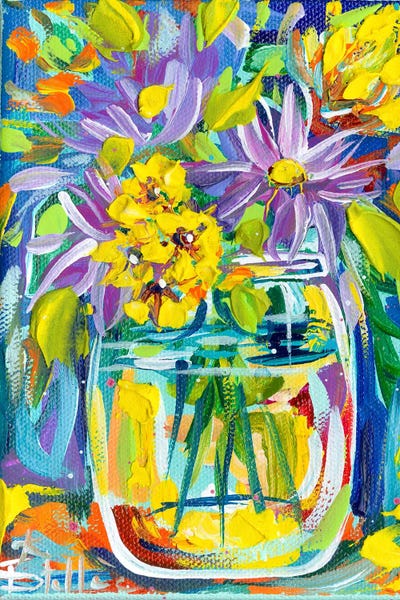 Fusion Floral by Estelle Grengs metal wall art