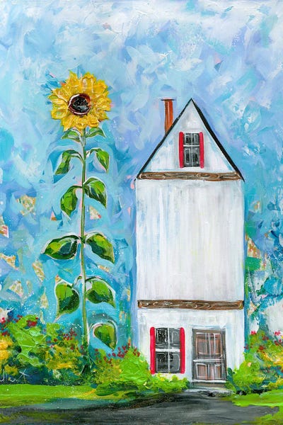 Fine Art Print: Giant Sunflower House by Estelle Grengs
