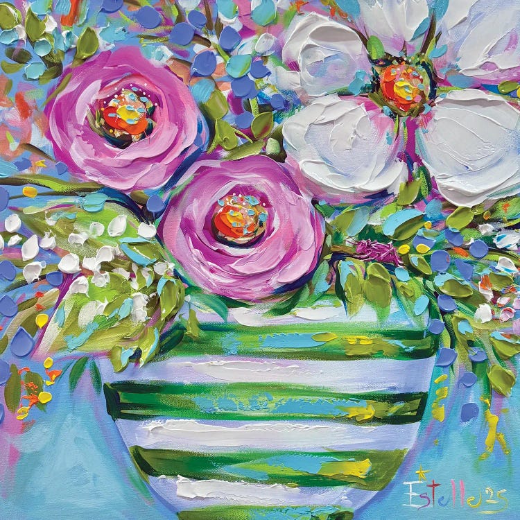 The Pink Cricket by Estelle Grengs wall art