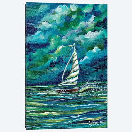 Sailboat Canvas Print #ESG21} by Estelle Grengs Art Print