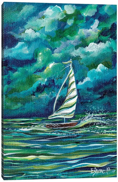 Sailboat Canvas Art Print - Estelle Grengs