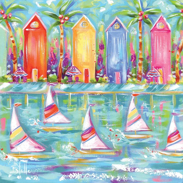 Beach Lover: Sailing Past Skinny Houses by Estelle Grengs