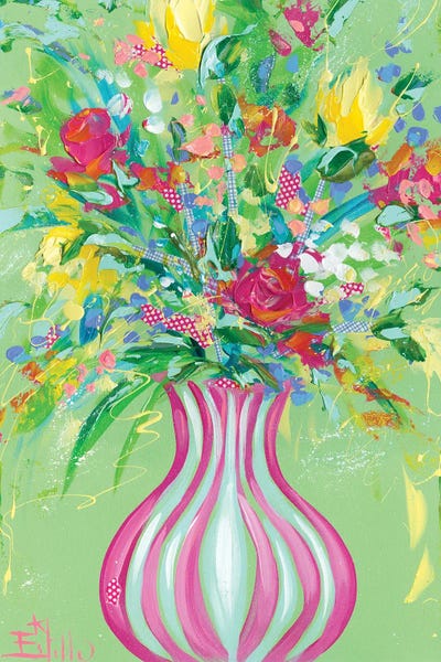 Curvy Bouquet by Estelle Grengs metal wall art