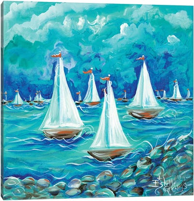 Sailing Canvas Art Print - Estelle Grengs