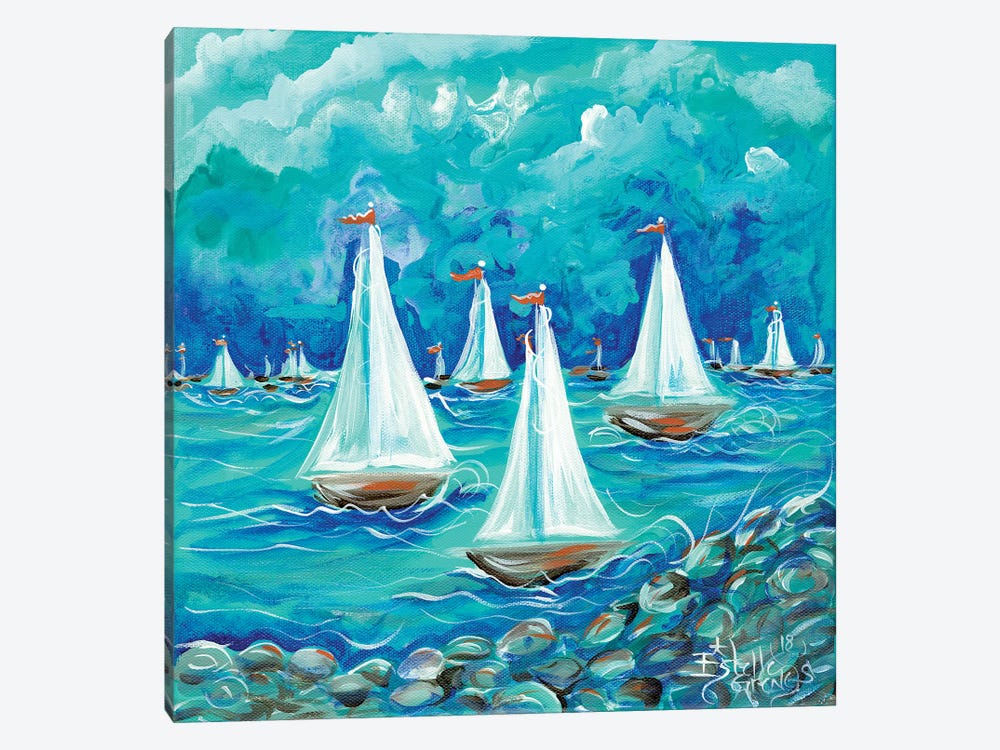 Sailing by Estelle Grengs 1-piece Canvas Art Print