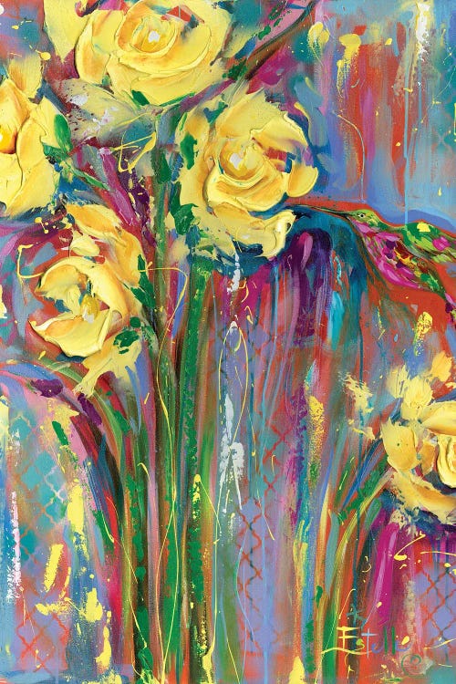 Colorful Hummingbird by Estelle Grengs wall art