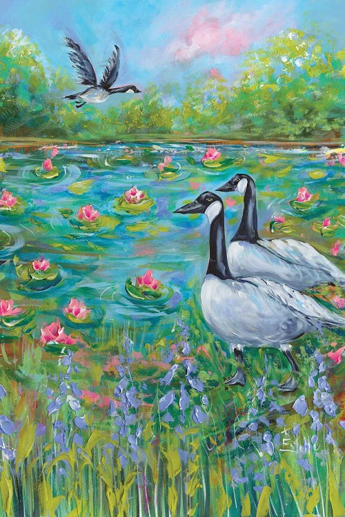 Landing On Lillies by Estelle Grengs wall art
