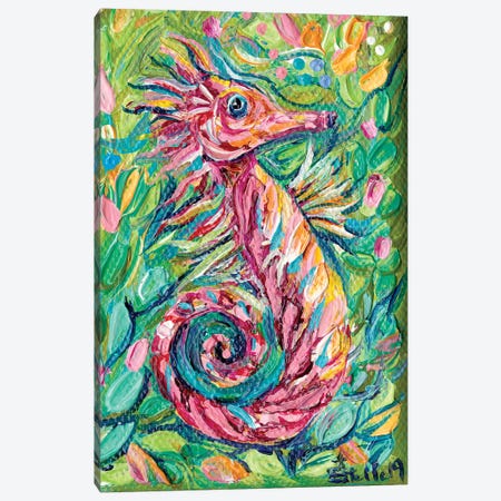 Seahorse Canvas Print #ESG24} by Estelle Grengs Canvas Art