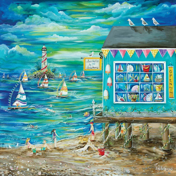 Seashell By The Seashore by Estelle Grengs wall art