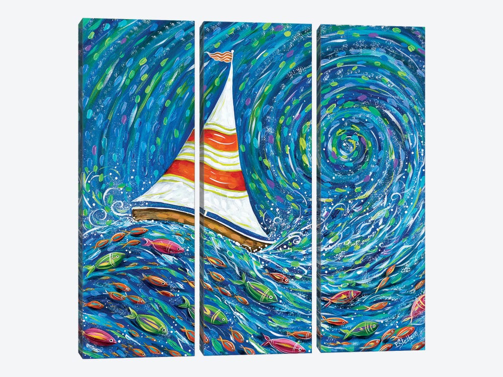 Set Sail by Estelle Grengs 3-piece Canvas Art