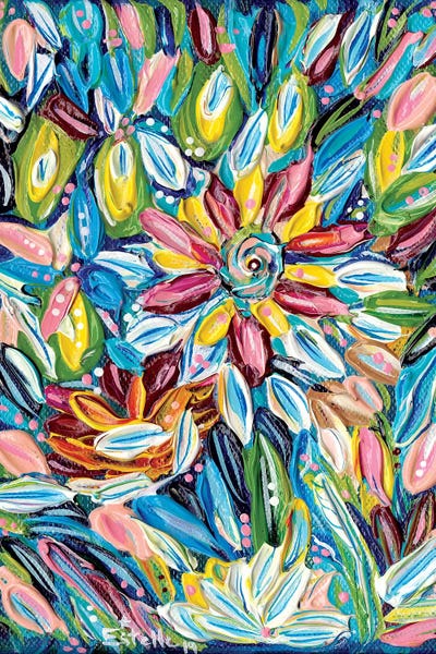 Flower Burst by Estelle Grengs metal wall art