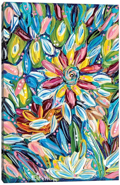 Flower Burst Canvas Art Print - Estelle Grengs