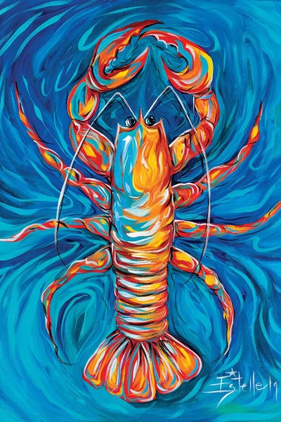 Lobster Bake by Estelle Grengs metal wall art